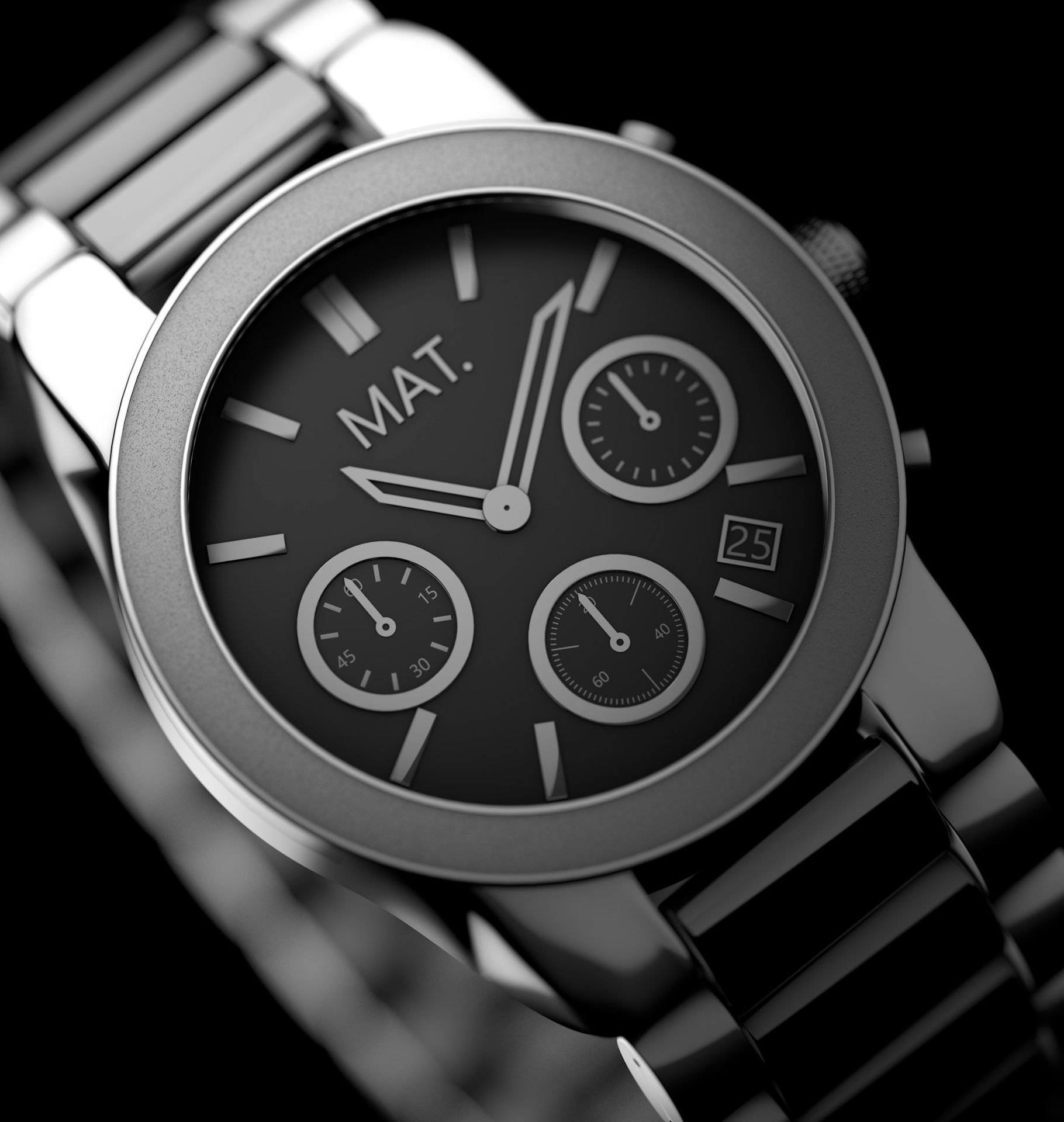 a close up of a watch